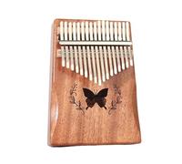 All-solid-board Mahogany Thumb Piano 17-key Kalimba Finger Piano Beginner Entry-level Instrument Kalimba Thumb Piano(Style 2)