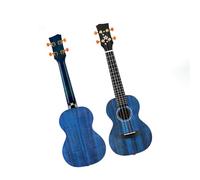 All-solid Ukulele Beginner Small Guitar 23-inch 26-inch Mahogany Veneer Ukulele Starter Kit(Blue,26)