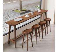 All Solid Wood Rectangle Bar Height Table Industrial Narrow Long Bar Table Live Edge Dining Table Narrow Bar Table Counter Height Kitchen Dining Table Hemlock Narrow Pub Patio Bar Table No stools(180*