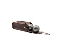 ALL SPORT VINTAGE - Leather pétanque case - THE CLASSIC - Hand-sewn - French brand.