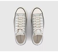 All Star Converse Low Trainers Pure Silver Egret Size 4.5UK Leather A11986C