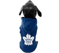 All Star Dogs NHL Toronto Maple Leafs Cotton Hooded Dog Shirt, XX-Small, Royal