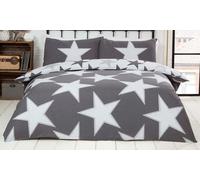 All Stars Reversible Duvet Set: King /Grey