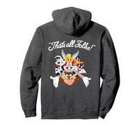 All Stars That's All Folks Pullover Hoodie, Adult Unisex, Dark Heather Grey, Medium