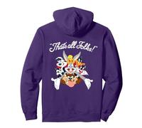 All Stars That's All Folks Pullover Hoodie, Adult Unisex, Purple, Medium