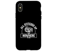 All Stitched Up And Nowhere To Go Funny Leatherworking Lover Case for iPhone X/XS