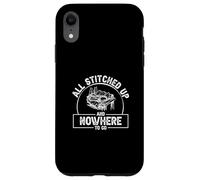 All Stitched Up And Nowhere To Go Funny Leatherworking Lover Case for iPhone XR