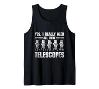 All Telescopes Stargazing Stargazer Astronomy Night Sky Tank Top