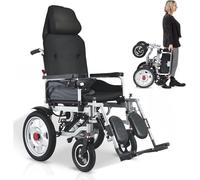 All-Terrain Folding Electric Wheelchair for Adults - Long Range 35 MI, 500W Dual Motor Power, 40Ah Lithium Battery, Heavy-Duty Mobility Scooter with Adjustable Backrest & 360° Joystick Control.