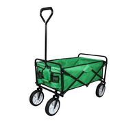 All-Terrain Folding Festival & Beach Drinks Trolley Wagon Green