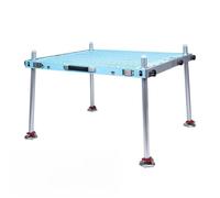 All-Terrain Lightweight Folding Fishing Dock Platform with Umbrella Hole for Shore, River & Lake Fishing