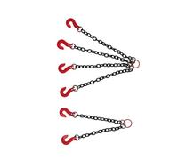 All Terrain Remote Control Vehicle Recovery Chain Set with Double Hooks for Off Road Crawling Accessory Customization Metal Remote Control Car Chain Hook