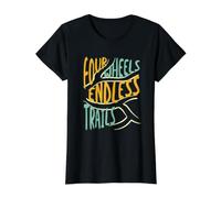 All Terrain Vehicle Saying for ATV Rider Value Graphic T-Shirt, Women, Black, M