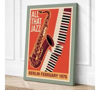 All That Jazz Berlin Vintage Canvas Wall Art Print 30x20 Inch (76 x 51 cm)