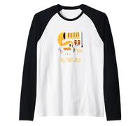 All That Jazz - Vintage Jazz Music Raglan Baseball Tee