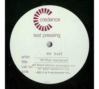 All That Mattered - De Nuit 12"