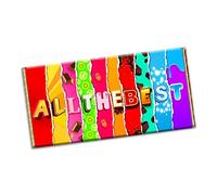 All the Best Novelty Chocolate Bar Wrapper Lovely Gift Present For Wedding Marriage Engagement Birthday Xmas (#1229) (with chocolate bar)