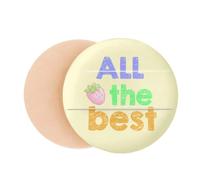 All The Best Warm Heart Text Lithe Air Cushion Makeup Foundation Sponge Powder Puff