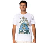 All The Cookies T-Shirt Sesame Street White S