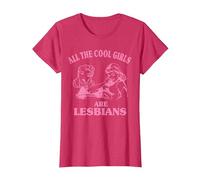 All The Cool Girls are Lesbians T-Shirt, Women, Red Heather, 3X-Large
