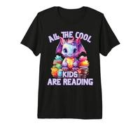 All The Cool Kids are Reading Dragon Teacher Premium T-Shirt