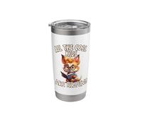 All The Cool Kids are Reading Fox Teacher Stainless Steel Insulated Tumbler
