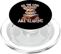 All The Cool Kids Are Reading Rabbit Teacher PopSockets PopGrip for MagSafe