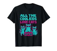 All The Cool Kids Love Cats Graffiti Art T-Shirt
