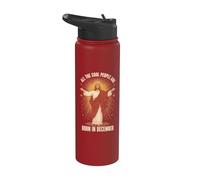 All The Cool People are Born in December Jesus Birthday Stainless Steel Insulated Water Bottle