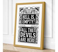 All The Devils Are Here Canvas Wall Art Print 18x12 Inch