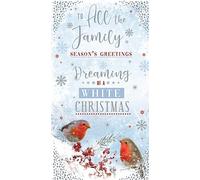 All The Family Christmas Card Dreaming Of A White Christmas 9" x 5"