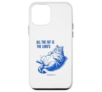 All The Fat Is The Lord’s Funny Retro Cat Christian Case for iPhone 12 mini