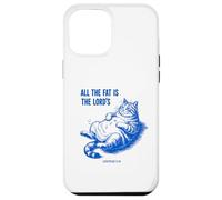 All The Fat Is The Lord’s Funny Retro Cat Christian Case for iPhone 12 Pro Max