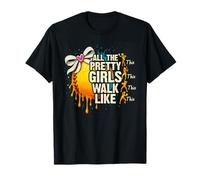 All The Pretty Girls Walk Like-This Softball Player Women T-Shirt