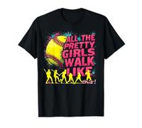 All The Pretty Girls Walk Like This Women Girl Tennis Player T-Shirt
