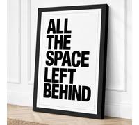 All the Space Left Behind Canvas Wall Art Print 18x12 Inch (46 x 30 cm)