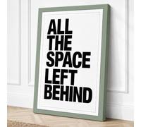 All the Space Left Behind Canvas Wall Art Print 24x16 Inch (61 x 41 cm)