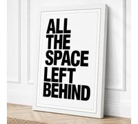 All the Space Left Behind Canvas Wall Art Print 30x20 Inch (76 x 51 cm)