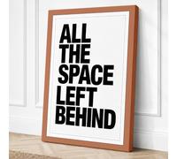 All the Space Left Behind Canvas Wall Art Print 36x24 Inch (91 x 61 cm)
