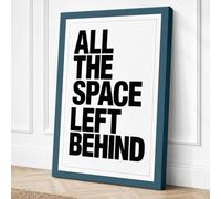 All the Space Left Behind Canvas Wall Art Print 36x24 Inch (91 x 61 cm)