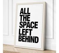 All the Space Left Behind Canvas Wall Art Print 36x24 Inch (91 x 61 cm)