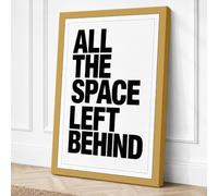 All the Space Left Behind Canvas Wall Art Print 36x24 Inch (91 x 61 cm)