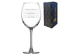 All Things Personalised Novelty Engraved Large Wine Glass Funny Teacher Gift, End of Term, Half Term, New Term, 19oz/354ml Wine Glass, Laser Engraved and Gift Boxed in The UK
