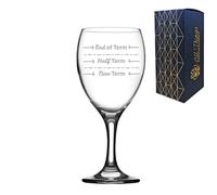 All Things Personalised Novelty Engraved Wine Glass Funny Teacher Gift, End of Term, Half Term, New Term, 12oz/354ml Imperial Wine Glass, Laser Engraved and Gift Boxed in The UK