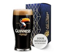 All Things Personalised Official Toucan Guinness Pint Glass, Engrave with Any Message for Any Occasion, Stylize with a Variety of Fonts, Laser Engraved, Gift Box Included