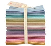 All Things Quilty Tilda Chambray Fat Quarter Bundle - 28 Pcs. Multi, 100% Cotton, Solid, Chambray, Fabric Bundle, Fabric