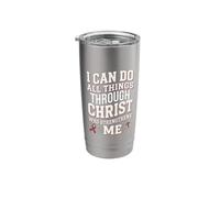 All Things Through Christ Sickle Cell Disease Awareness Stainless Steel Insulated Tumbler