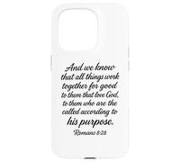 All Things Work Together For Good Romans 8:28 Christian Pray Case for iPhone 15 Pro