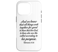 All Things Work Together For Good Romans 8:28 Christian Pray Case for iPhone 16 Pro