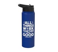 All Things Work Together for Good Romans 8:28 Stainless Steel Insulated Water Bottle